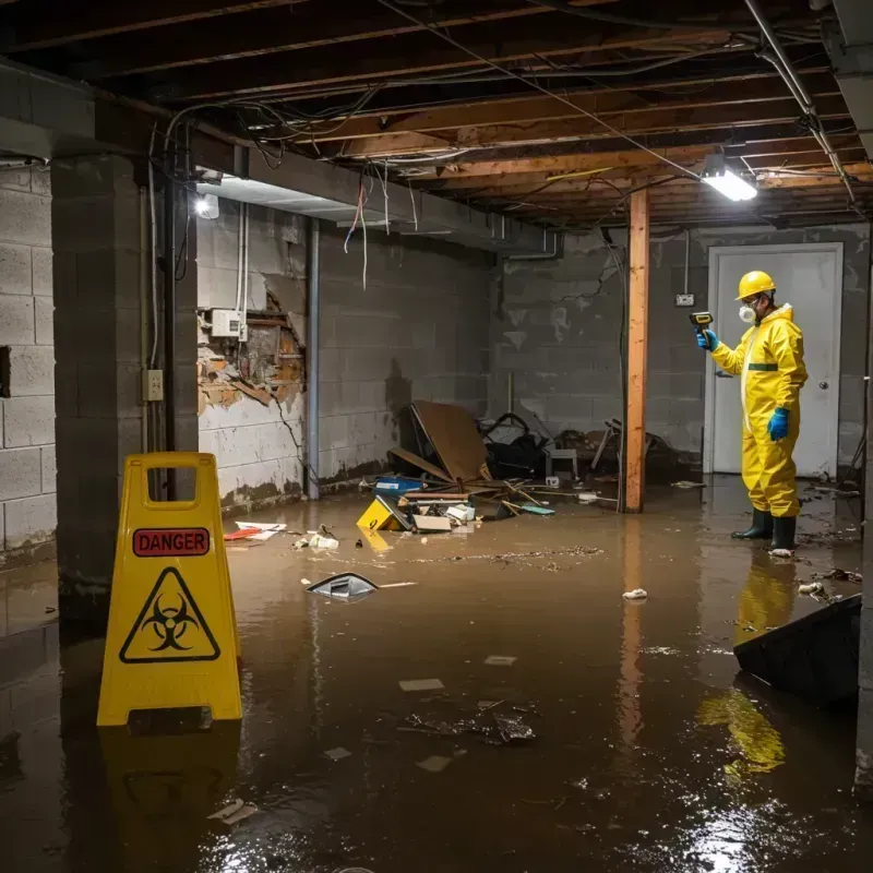 Flooded Basement Electrical Hazard in Alpine, CA Property